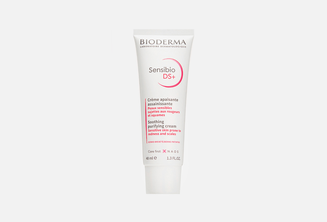 Успокаивающий крем для очень чувствительной кожи BIODERMA Sensibio Ds+ Cream 40 мл крем для чувствительной кожи лица увлажняющий и успокаивающий ds sensibio bioderma биодерма 40мл