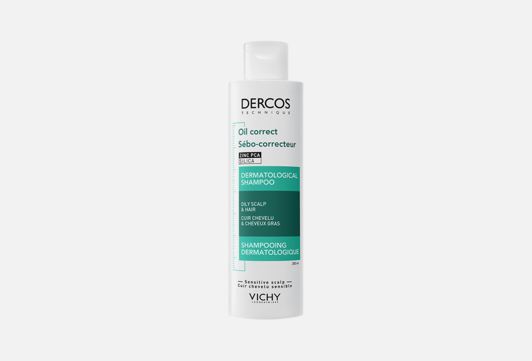 Регулирующий шампунь-уход для жирной кожи головы VICHY Dercos 