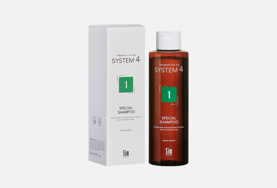 Терапевтический шампунь №1 для нормальной и жирной кожи головы SYSTEM 4 1 Special Shampoo 250 мл