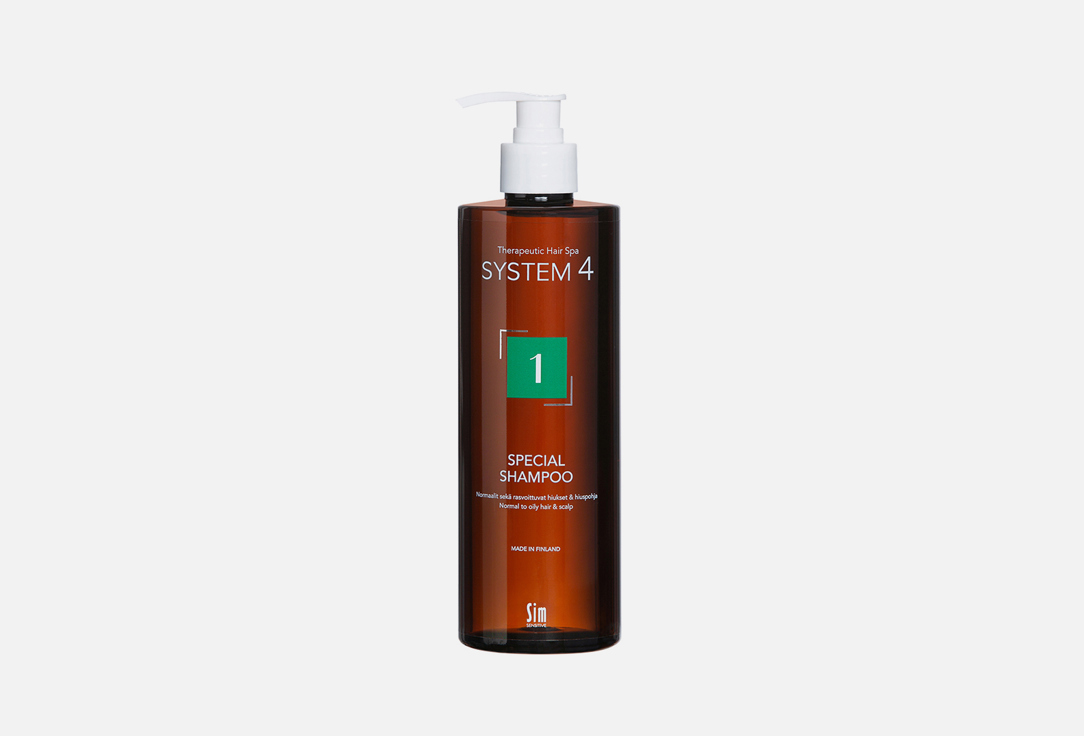 цена Терапевтический шампунь №1 для нормальной и жирной кожи головы SYSTEM 4 1 Special Shampoo 500 мл