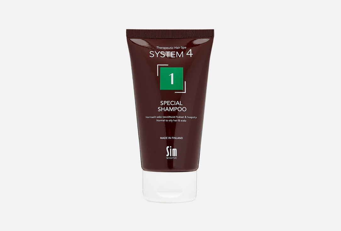 цена Терапевтический шампунь №1 для нормальной и жирной кожи головы SYSTEM 4 1 Special Shampoo 75 мл