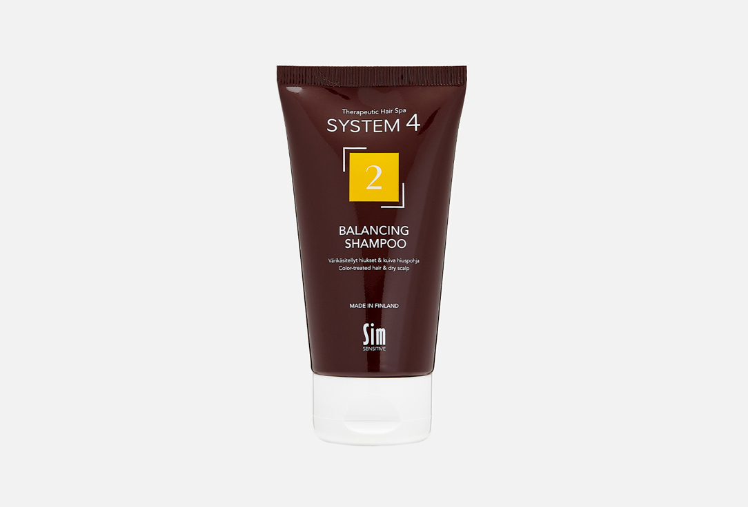 Терапевтический шампунь №2 для сухой кожи головы и поврежденных волос SYSTEM 4 2 Balancing Shampoo 75 мл
