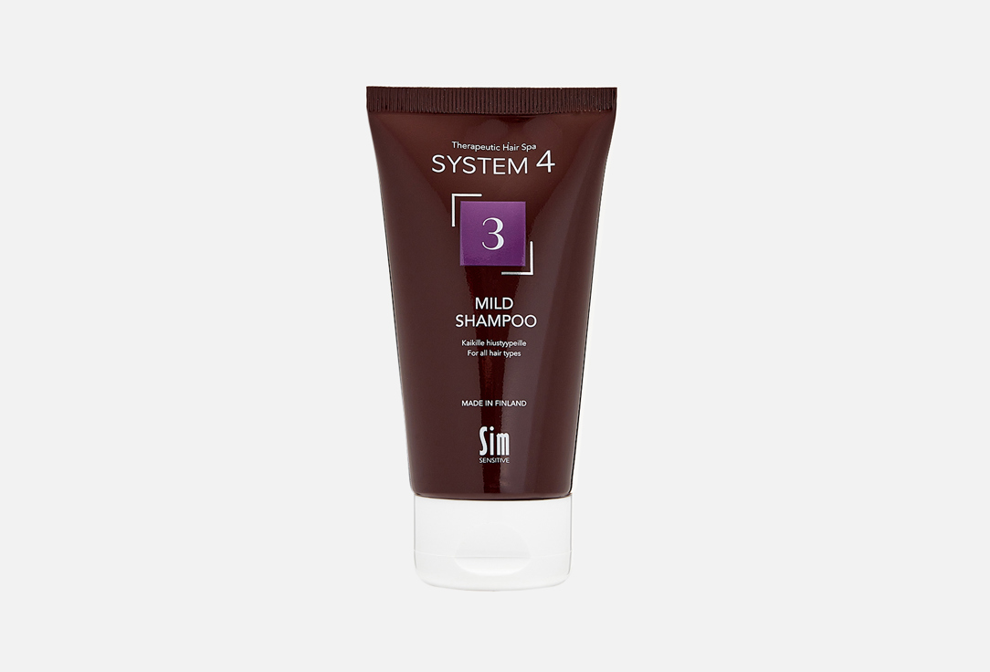 Терапевтический шампунь №3 для ежедневного применения SYSTEM 4 3 Mild Shampoo 75 мл шампунь для жирных волос и чувствительной кожи головы терапевтический 4 system 4 система 4 туба 75мл