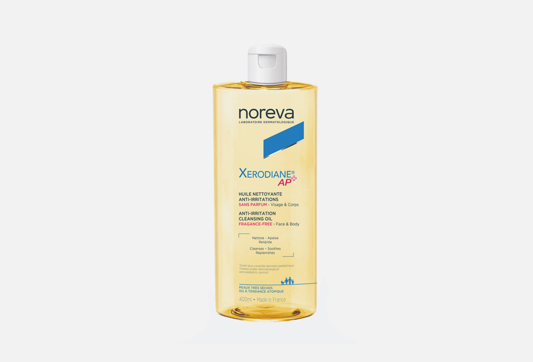 Очищающее масло NOREVA XERODIANE AP+ 400 мл noreva xerodiane ap мягкий очищающий обогащенный гель 745 мл