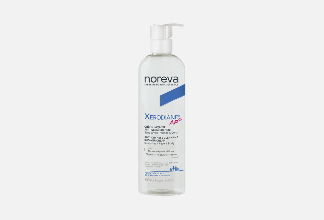 

Смягчающий очищающий крем для душа NOREVA, Xerodiane ap+ anti-dryness 500 мл