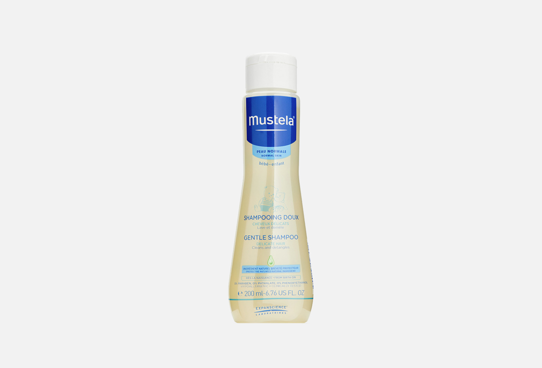 мягкий детский шампунь Mustela baby shampoo 