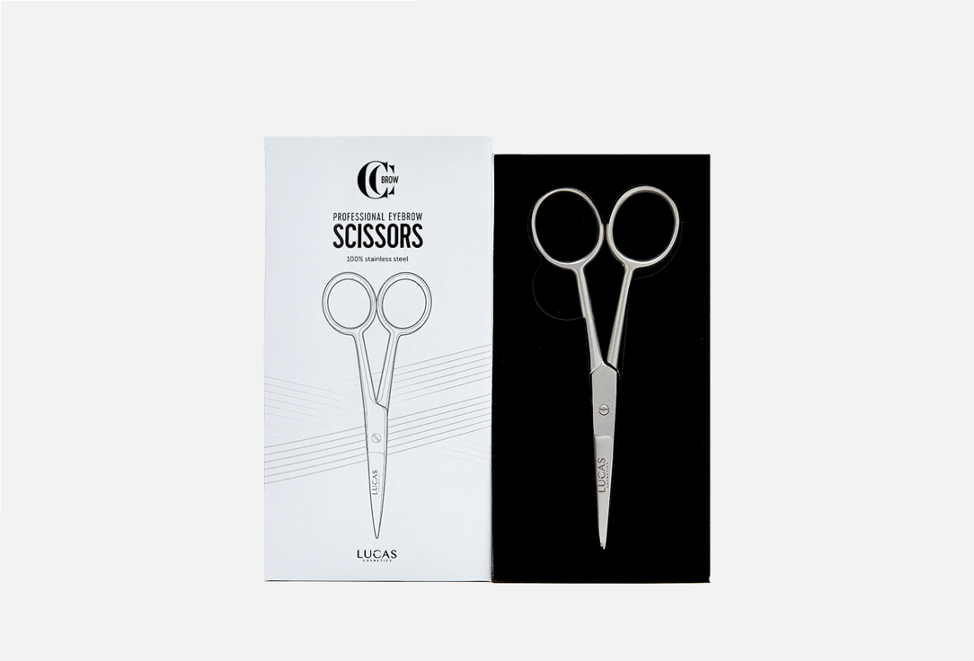 Ножницы для бровей классические LUCAS' COSMETICS Professional eyebrow scissors 1 шт ножницы для бровей классические lucas cosmetics professional eyebrow scissors 1 мл
