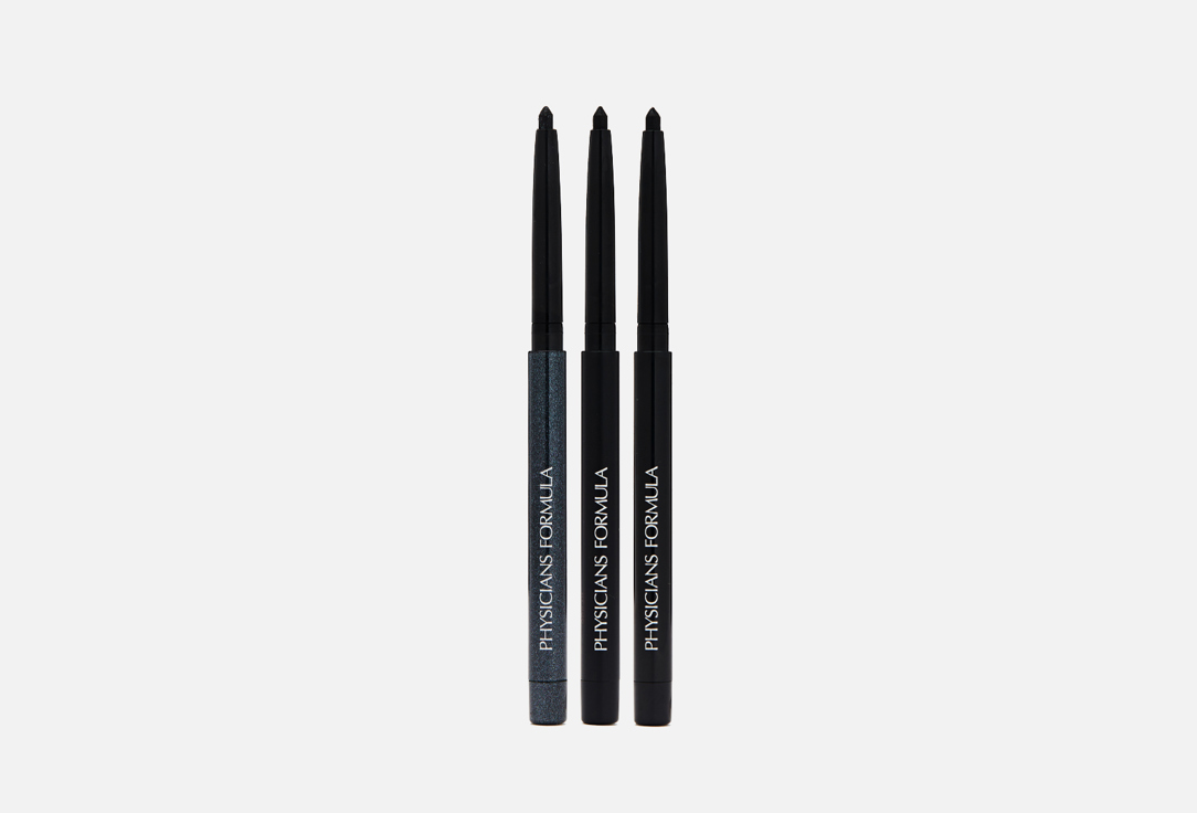 Водостойкие гелевые карандаши с 3мя финишами в наборе Physician's Formula Eye Booster Gel Eyeliner Trio черный