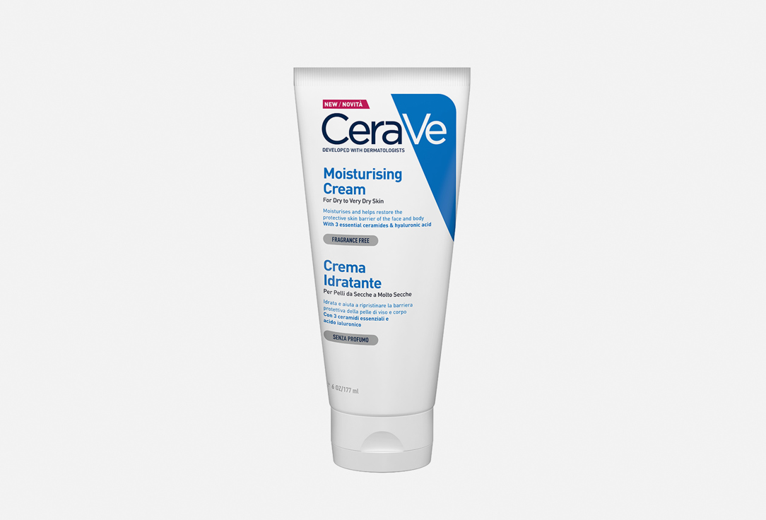Увлажняющий крем для сухой и очень сухой кожи  CeraVe Moisturizing Cream 