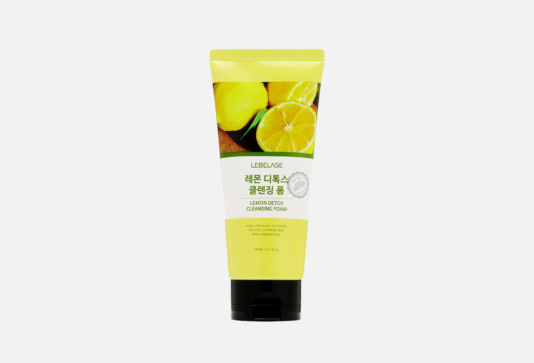 

Детокс-пенка для умывания с лимоном LEBELAGE, Lemon Detox Cleansing Foam 180 мл