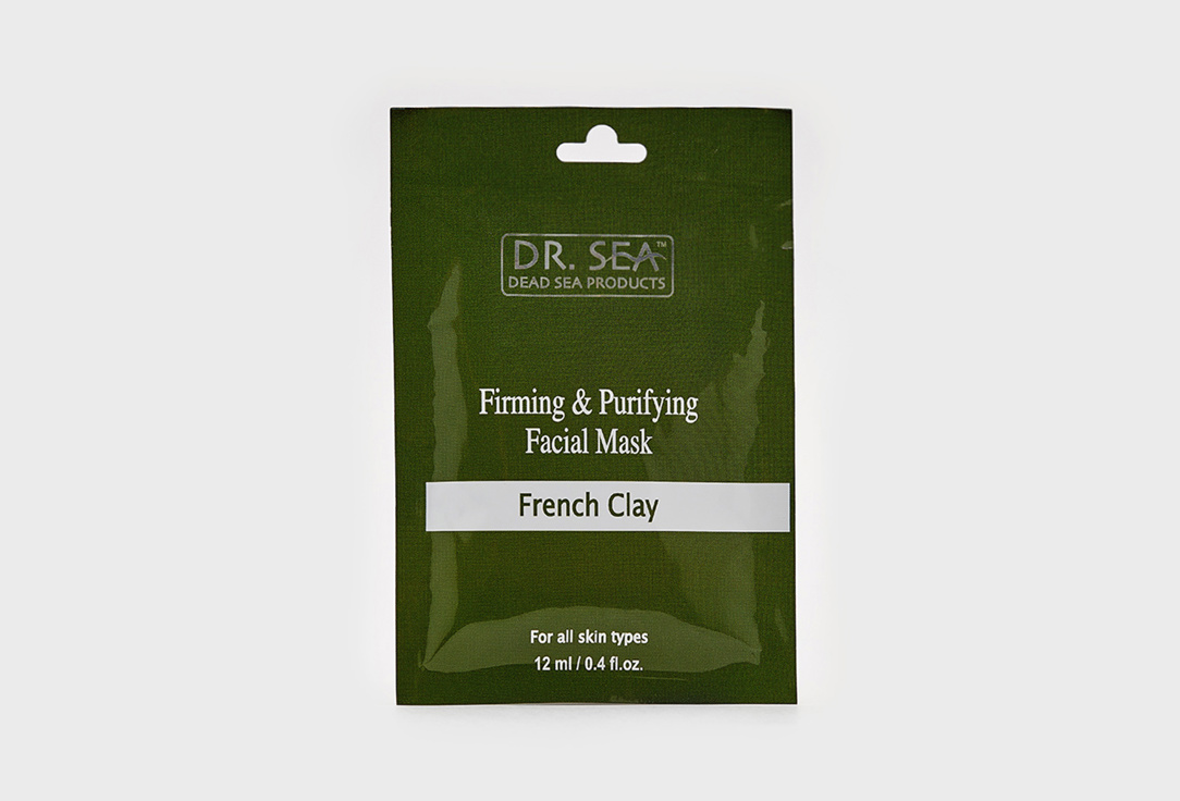 Укрепляющая и очищающая маска для лица с французской глиной DR.SEA Firming & Purifying Facial Mask - French Clay 12 мл