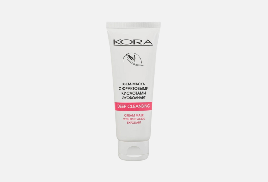 Крем-маска для лица KORA Exfoliant with fruit acids 100 мл цена и фото