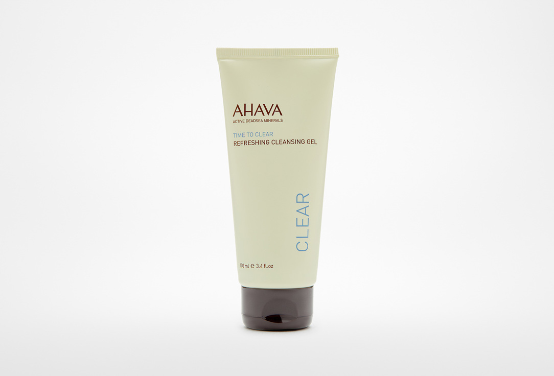 Освежающий гель для очищения кожи AHAVA TIME TO CLEAR 100 мл минеральный тонизирующий лосьон ahava time to clear 250 мл