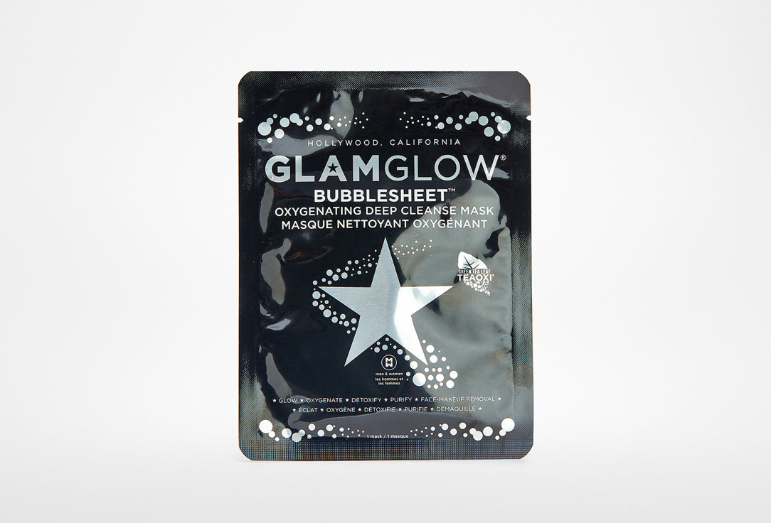 Очищающая тканевая маска для лица GlamGlow Bubble Sheet™  