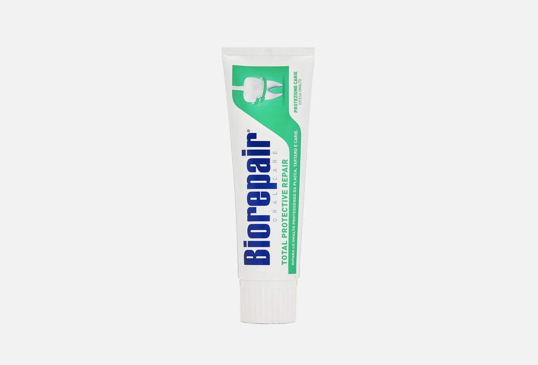 Зубная паста для комплексной защиты BIOREPAIR Total Protective Repair 75 мл biorepair зубная нить с воском комплексная защита waxed floss 50м biorepair уход за зубами