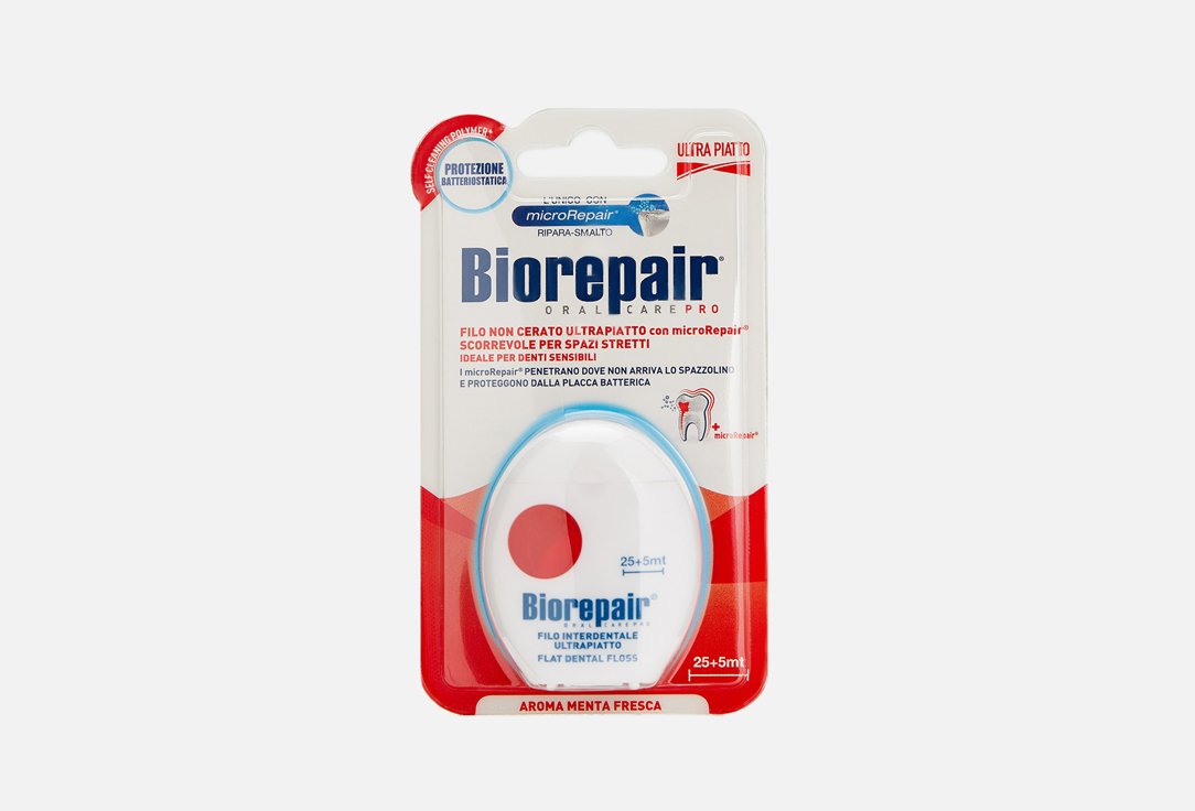 

Зубная нить для чувствительных зубов 30м BIOREPAIR, Micro Repair 1 шт
