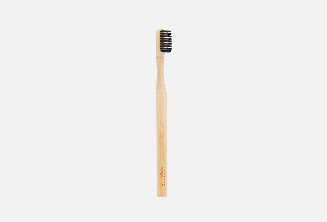Бамбуковая зубная щетка White Smile Bamboo toothbrushes Eco-friendly- black 