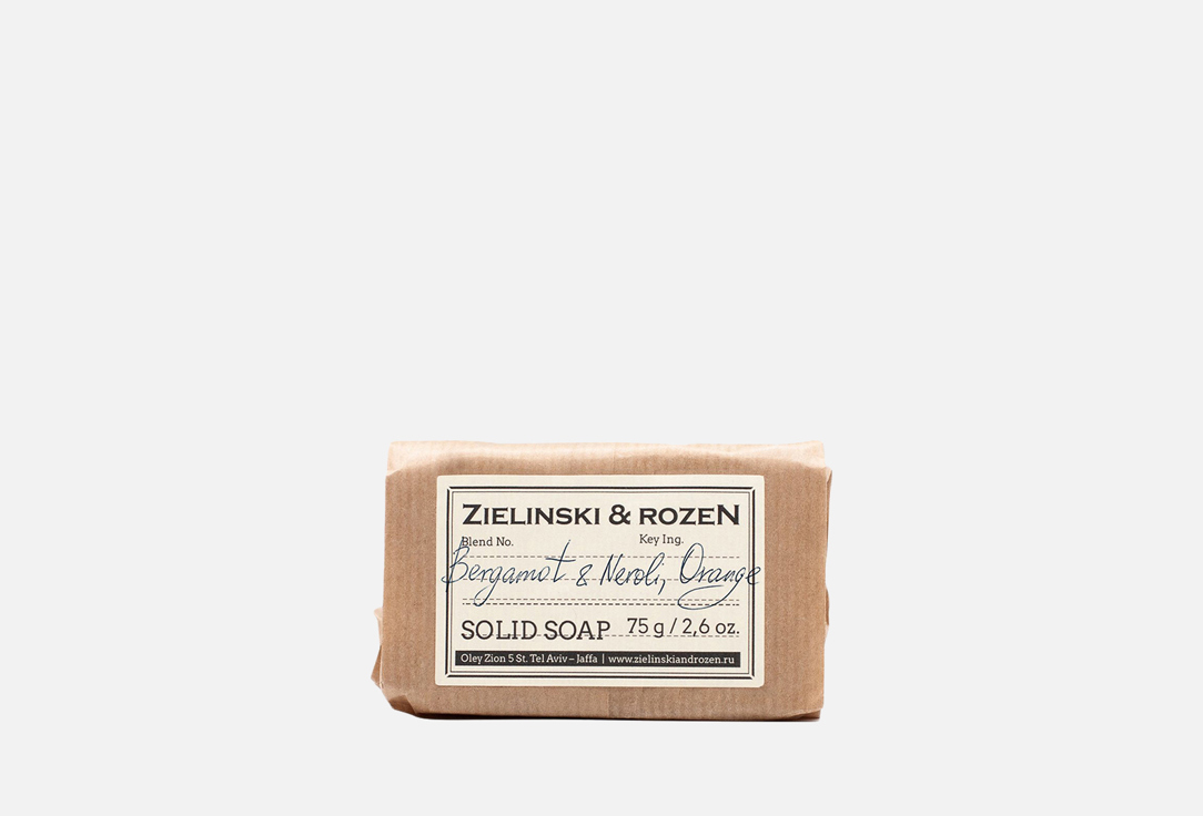

Мыло твердое ZIELINSKI & ROZEN, Bergamot & Neroli, Orange 75 г