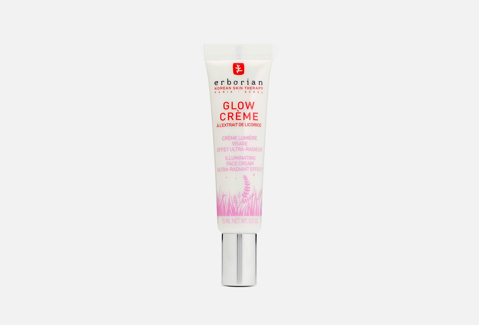 Erborian glow creme. Крем для лица Эрбориан Glow Creme на лице.