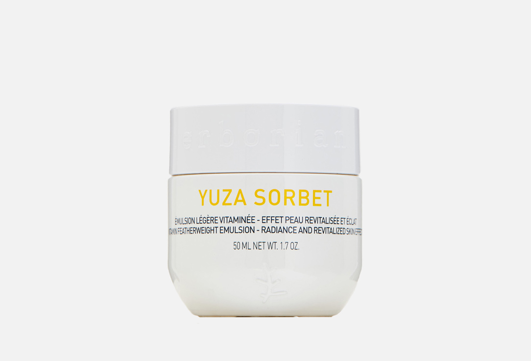 Крем для лица дневной увлажняющий ERBORIAN YUZA SORBET 50 мл erborian yuza sorbet night reinforced nighttime emulsion
