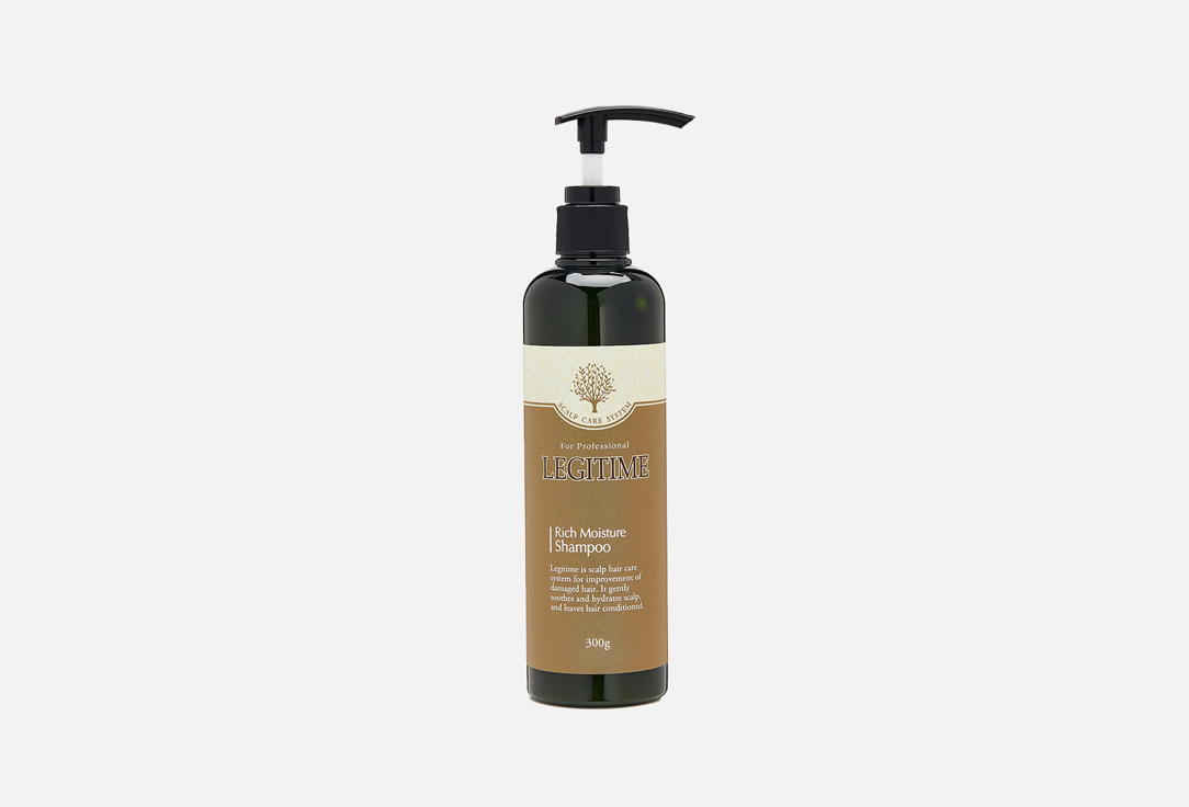 Шампунь для насыщенного увлажнения волос WELCOS LEGITIME Rich Moisture Shampoo 300 мл шампунь для волос увлажняющий moisture marine moisture shampoo 200мл