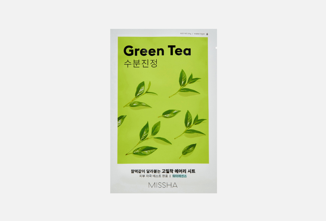 Изображение товара Тканевая маска для лица Missha Airy Fit Green Tea увлажнение и тонизирование