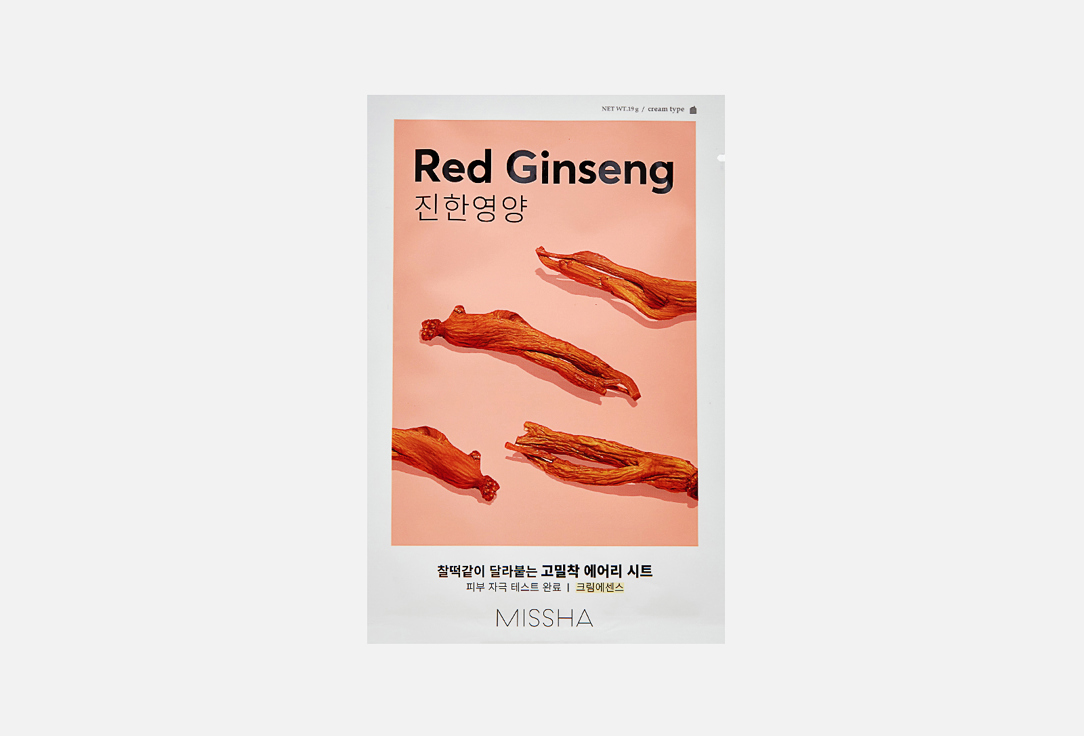 Изображение товара Тканевая маска для лица Missha AIRY FIT SHEET MASK RED GINSENG
