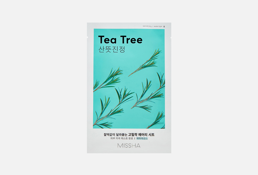 village 11 factory active clean sheet mask tea tree Тканевая маска для лица MISSHA AIRY FIT SHEET MASK TEA TREE 1 шт