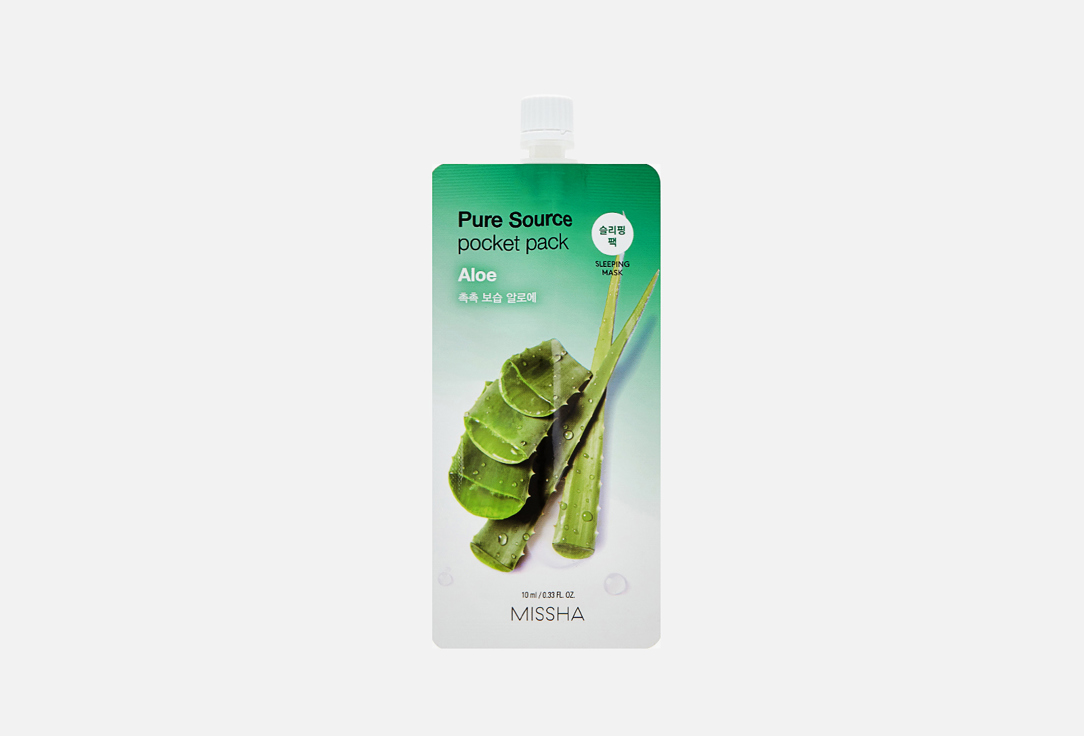 Изображение товара Ночная маска с экстрактом алоэ Missha Pure Source Pocket Pack aloe