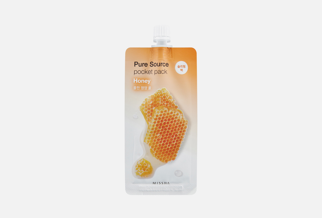 Ночная маска с медом Missha Pure Source Pocket Pack honey 