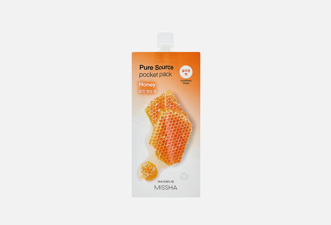 

Ночная маска с медом MISSHA, Pure Source Pocket Pack honey 10 мл