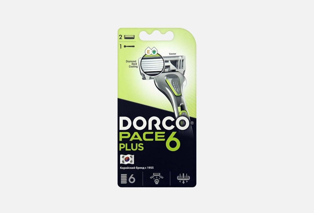 

Станок для бритья с триммером + 2 сменные кассеты DORCO, Dorco Pace6
