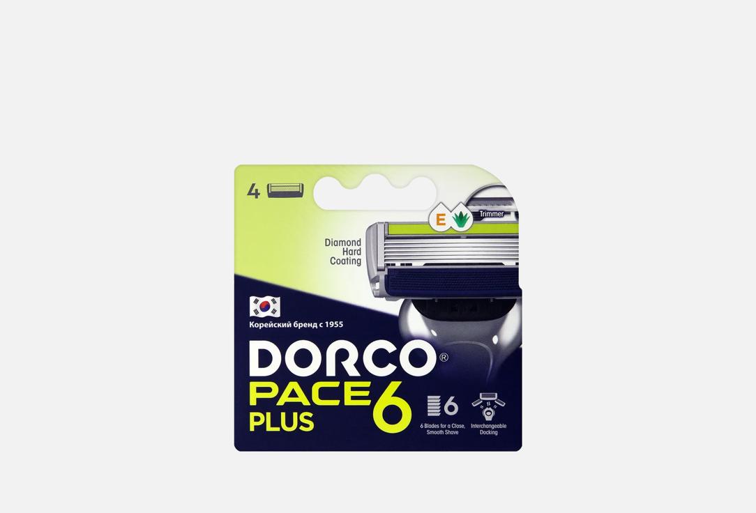 

Кассеты для бритья с триммером DORCO, Dorco Pace6 Plus 4 шт