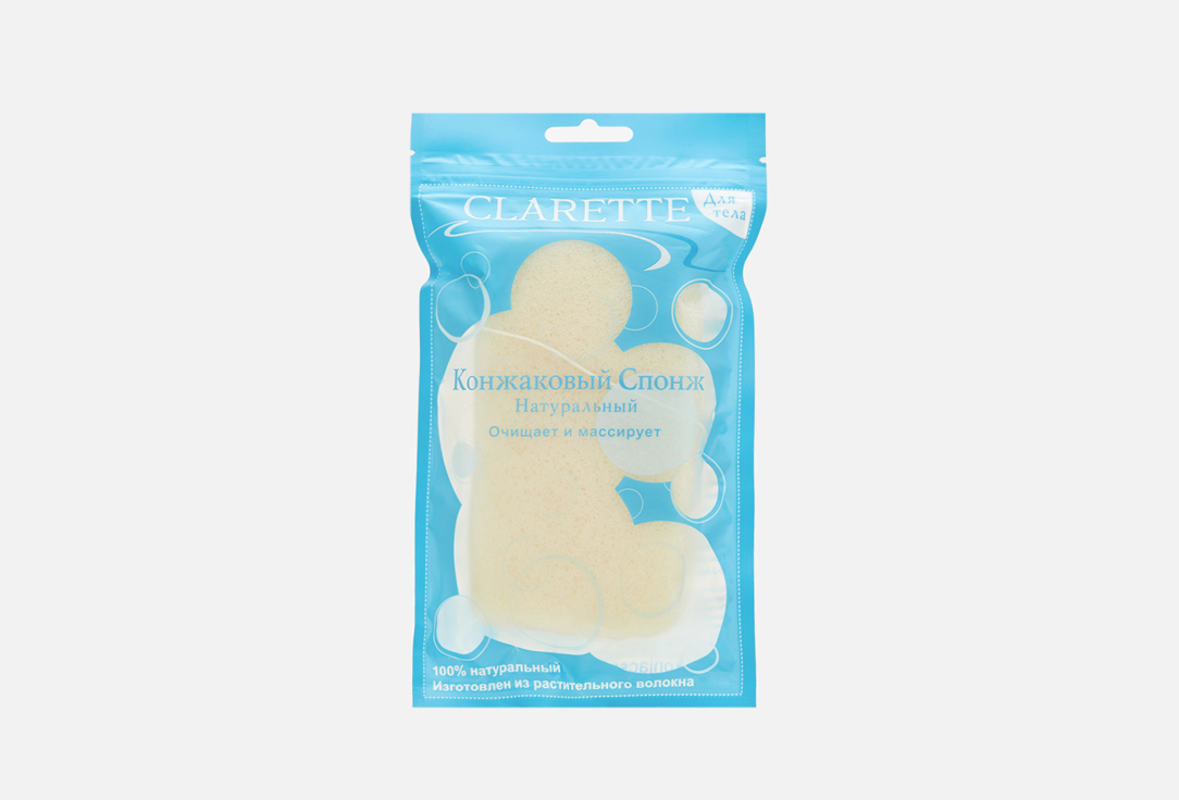 Изображение товара Конжаковый спонж Clarette natural
