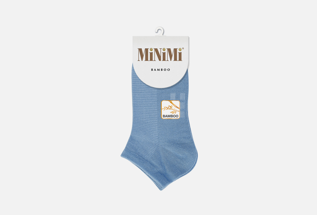 Носки укороченные MiNiMi BAMBOO укороченные светло-голубые 