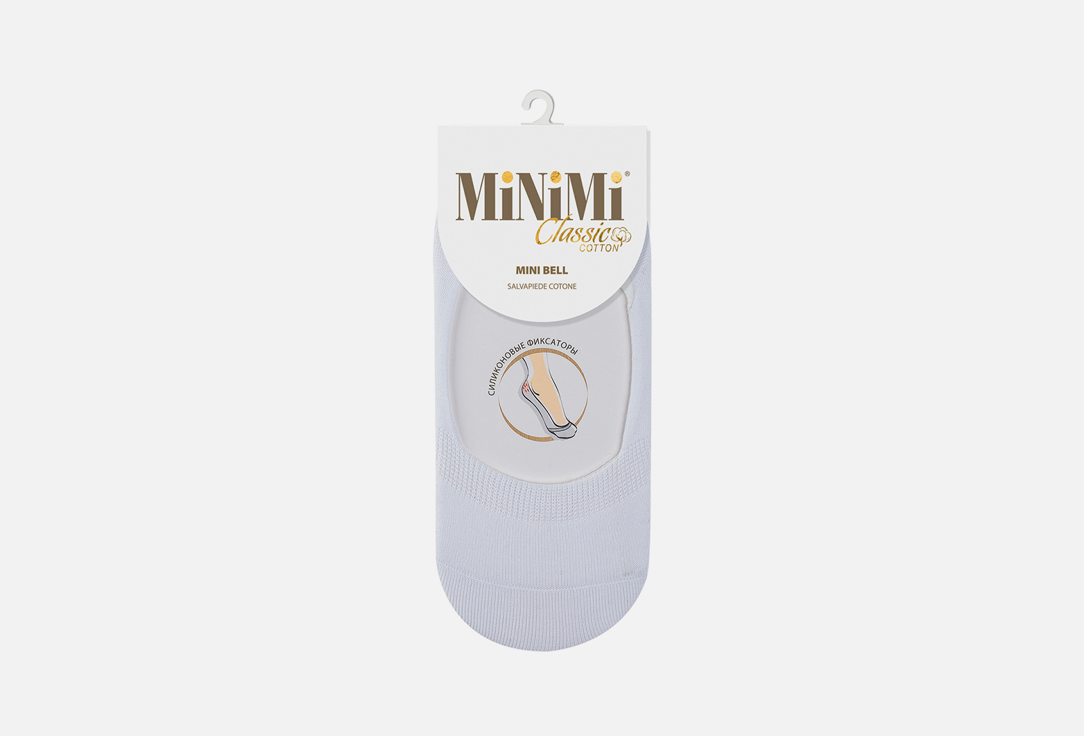 Подследники MINIMI Bell белые носки женские х б minimi active4501 размер 39 41 bianco белый