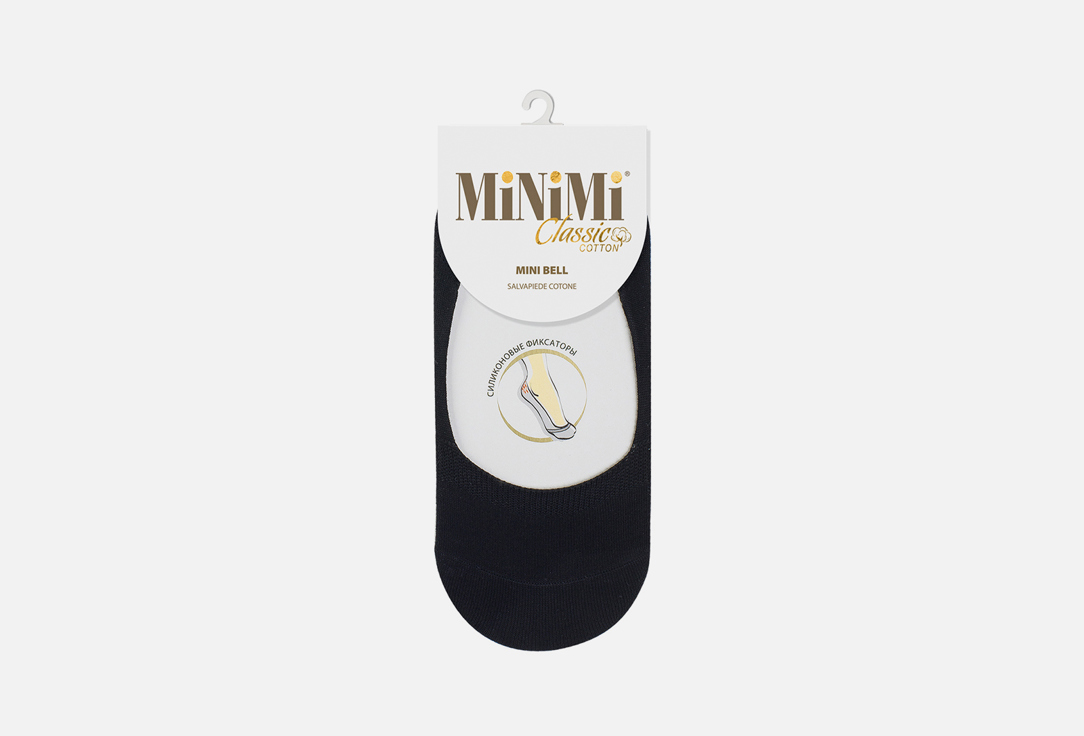 Подследники MINIMI Bell черные носки женские х б minimi fresh4102 набор 5 шт размер 39 41 nero чёрный