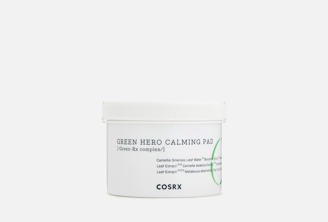 Изображение товара Успокаивающие пэды для лица COSRX One Step Green Hero Calming Pad