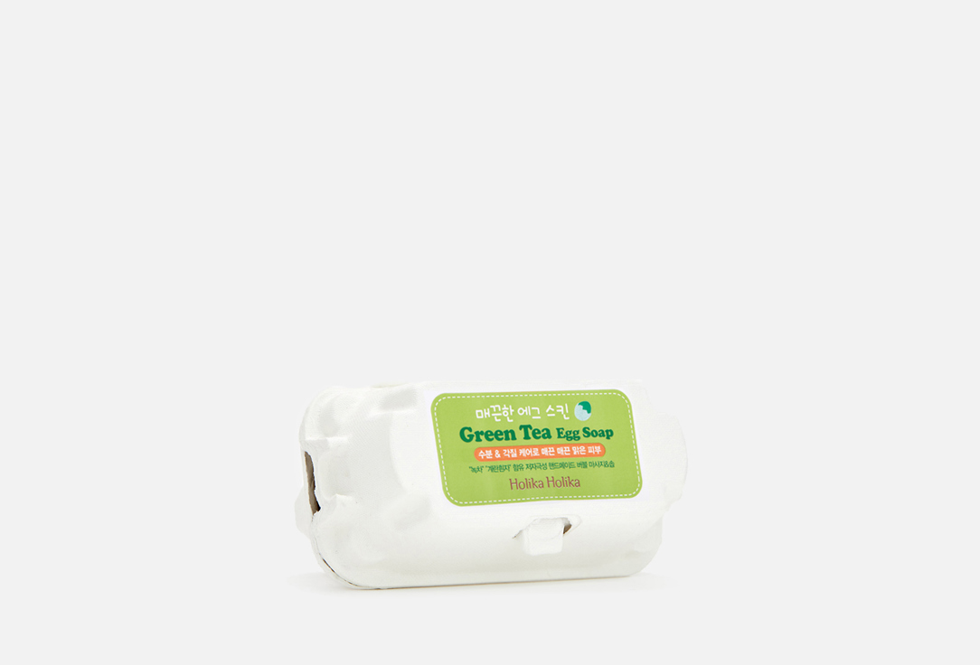 Мыло-маска для лица  Holika Holika Green Tea Egg Soap 