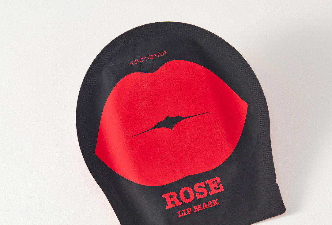 Гидрогелевая маска для губ Kocostar ROSE  