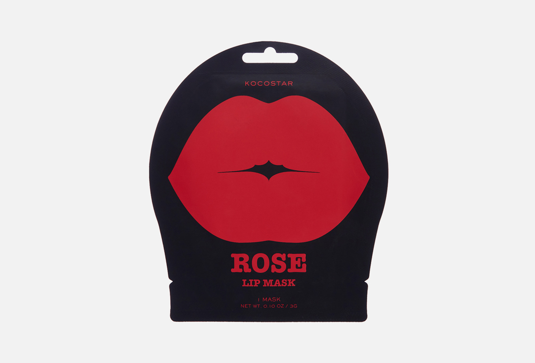 Гидрогелевая маска для губ KOCOSTAR ROSE 1 шт цена и фото