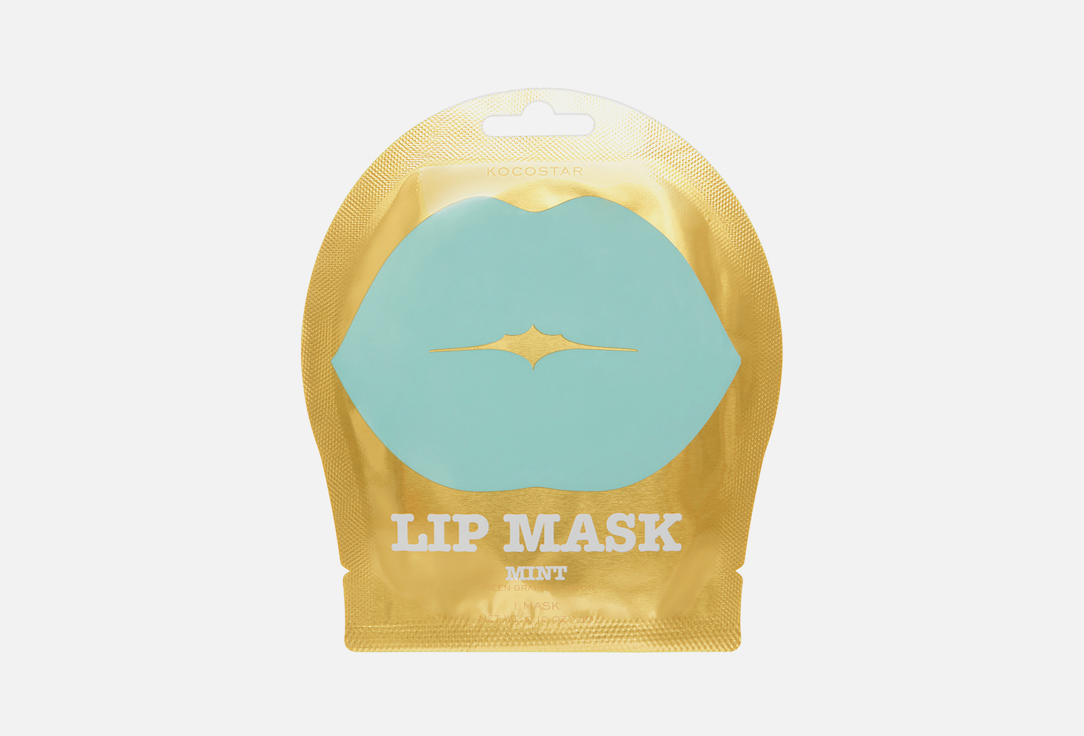 Гидрогелевая маска для губ KOCOSTAR MINT 1 шт цена и фото