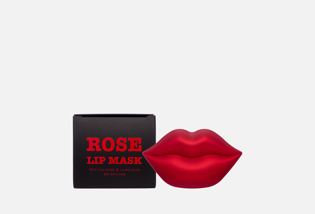 Гидрогелевая маска для губ KOCOSTAR ROSE 20 шт 20 pcs box lip care vc lip mask moisturizing hydrating lip lines lightening facial lip mask