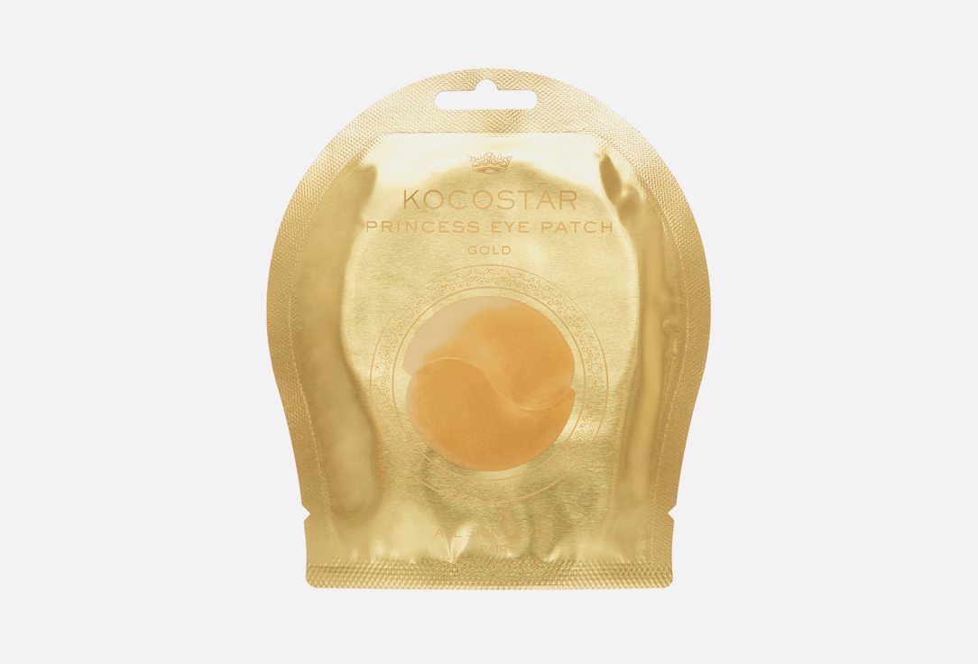 Гидрогелевые патчи под глаза KOCOSTAR PRINCESS EYE PATCH GOLD 2 шт