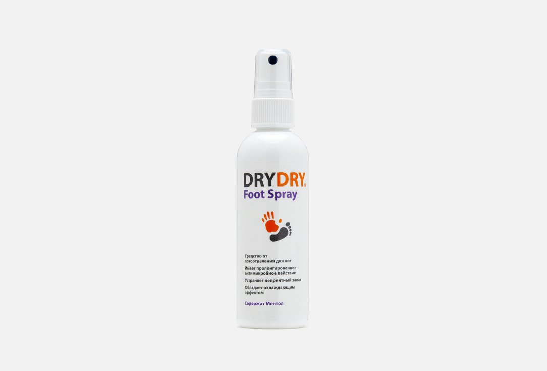 антиперспирант DRY DRY Foot Spray 100 мл дезодорант для обуви штрих холодная мята спрей 100мл