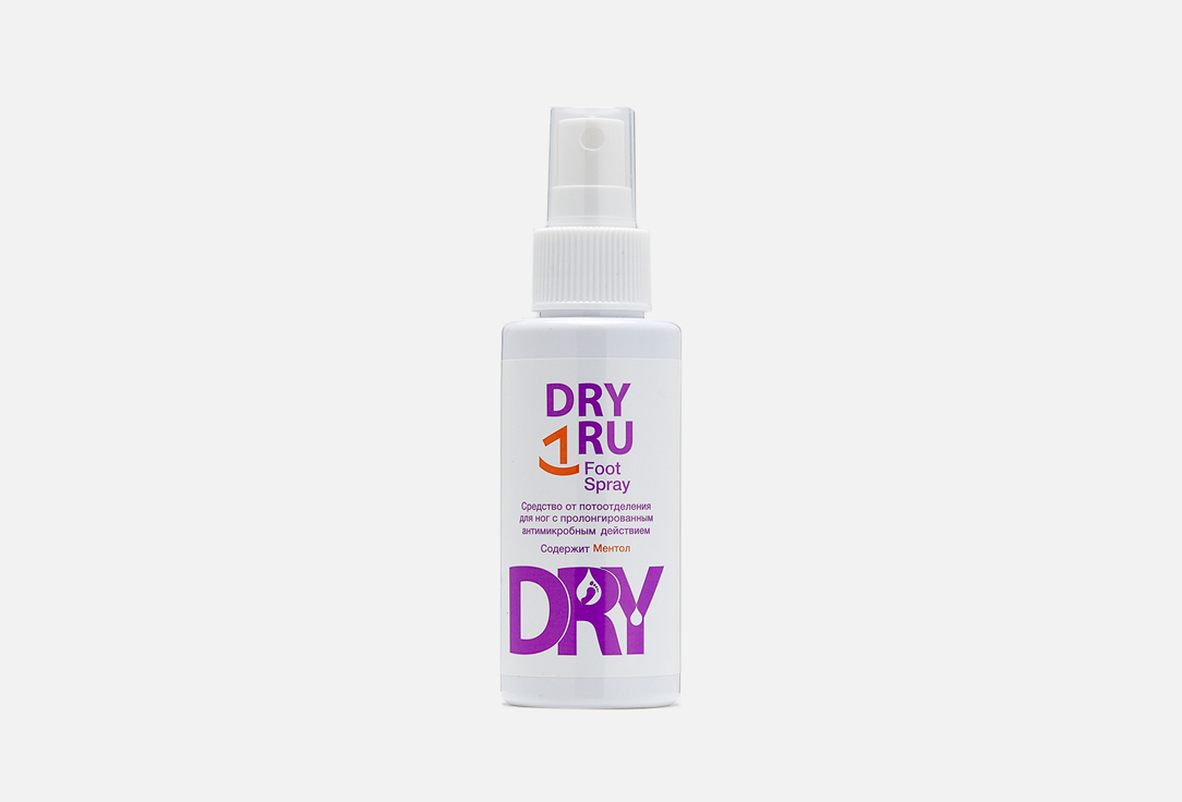 антиперспирант DRY RU Foot Spray 100 мл средство от потоотделения для ног dry dry foot spray 100 мл