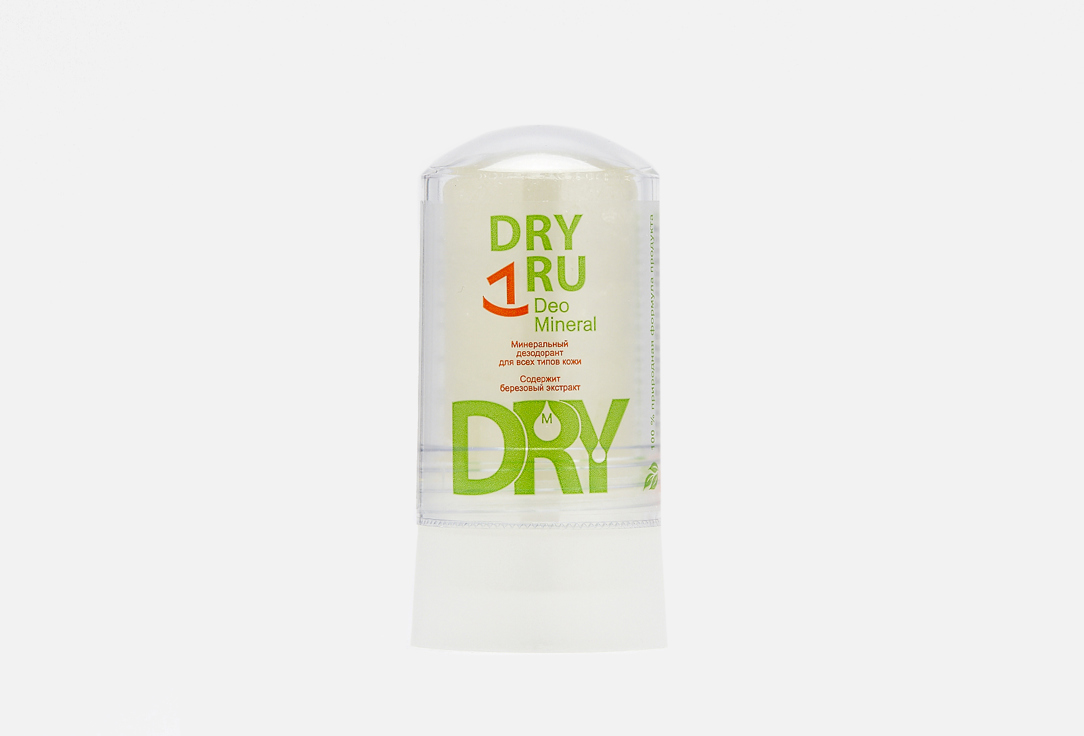 дезодорант DRY RU Deo Mineral 60 мл секреты лан минеральный дезодорант для тела crystal для всех типов кожи 60 г
