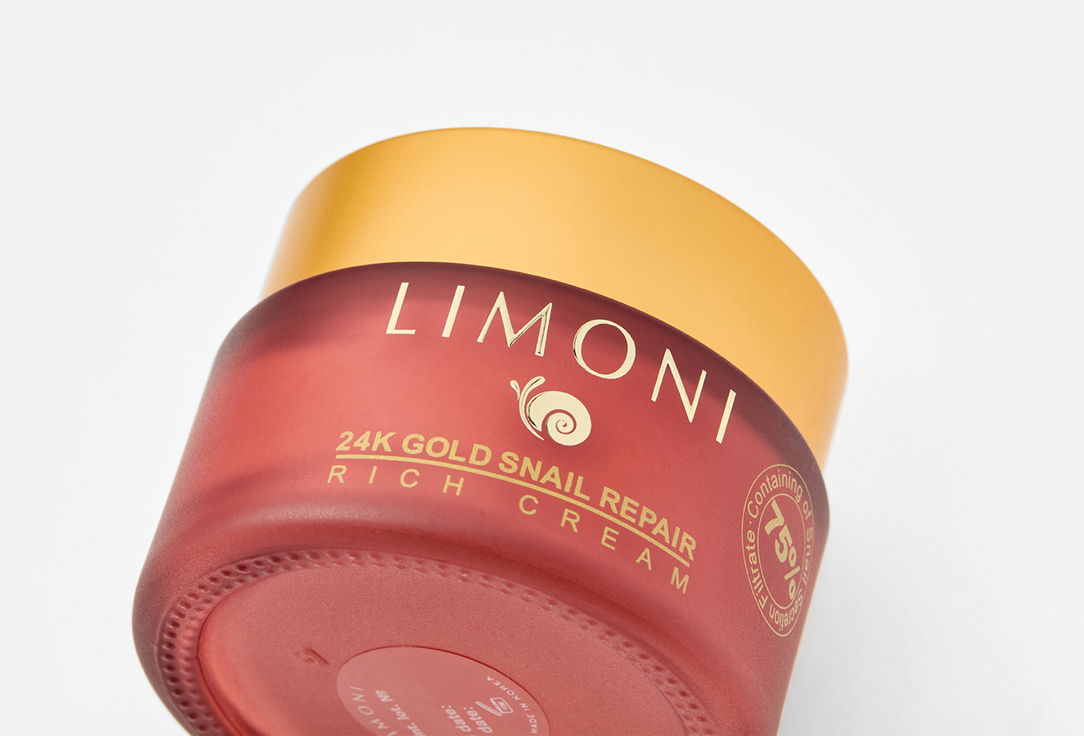 LIMONI Крем для лица  24K Gold Snail Repair Rich Cream