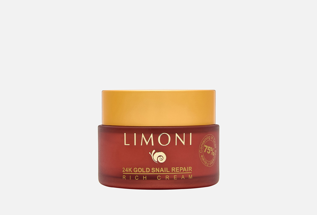 LIMONI Крем для лица  24K Gold Snail Repair Rich Cream