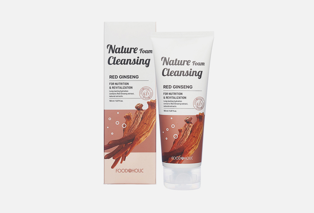 

Очищающая пенка для лица FOODAHOLIC, RED GINSENG 150 мл
